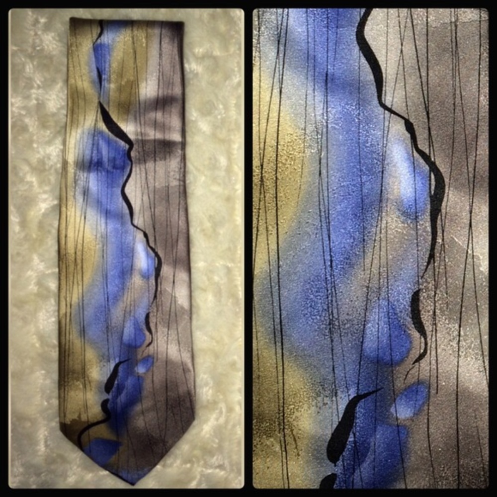 Blue Gray & Gold Tie “Drummers”